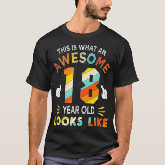 18誕生日18歳のルックス向け素晴らしギフト Tシャツ