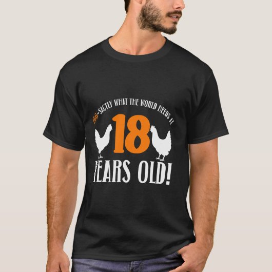 18誕生日18歳鶏農家鶏 Tシャツ (正面)