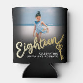 18誕生日18金ゴールド鍵 缶クーラー (裏面)