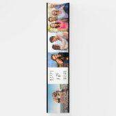 18誕生日4フォトストリップパーソナライズされた 横断幕 (縦)