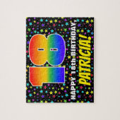 18誕生日:おもしろい、カラフル星野パターン ジグソーパズル (縦)
