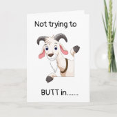 (18誕生日)で**お尻**をインしようとしていません カード (正面)