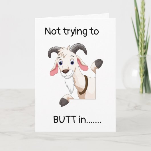 (18誕生日)で**お尻**をインしようとしていません カード (正面)