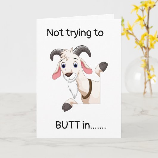 (18誕生日)で**お尻**をインしようとしていません カード (黄色い花)