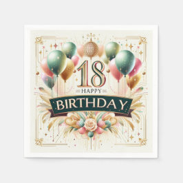 18誕生日 スタンダードカクテルナプキン