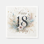 18誕生日 スタンダードカクテルナプキン (正面)