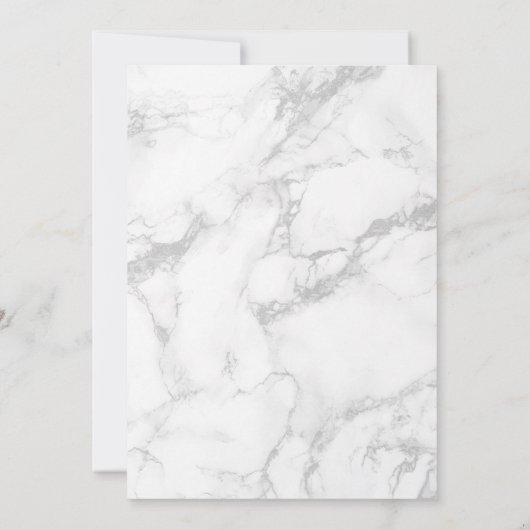 18誕生日-バラ金ゴールドバルーン大理石効果 招待状 (裏面)