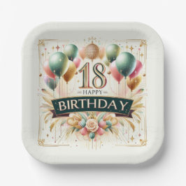 18誕生日 ペーパープレート