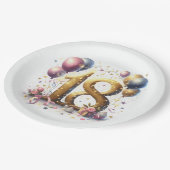 18誕生日 ペーパープレート (アングル)