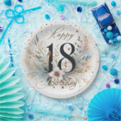 18誕生日 ペーパープレート (パーティー)