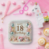 18誕生日 ペーパープレート (パーティー)