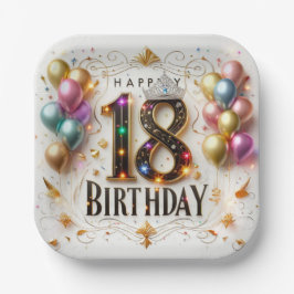 18誕生日 ペーパープレート