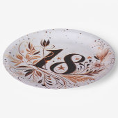 18誕生日 ペーパープレート (アングル)