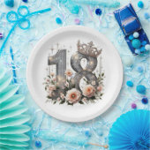 18誕生日 ペーパープレート (パーティー)