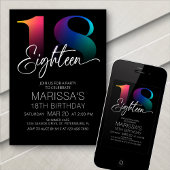 18誕生日 モダン 招待状