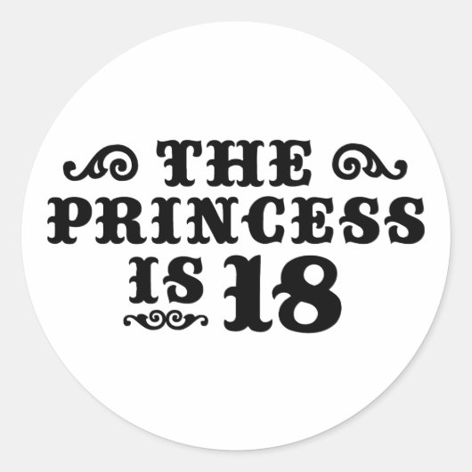 18誕生日 ラウンドシール (正面)