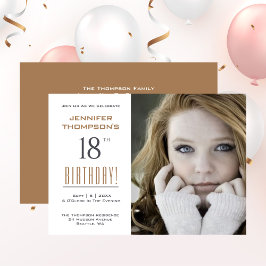 18誕生日 – 写真パーティー 招待状