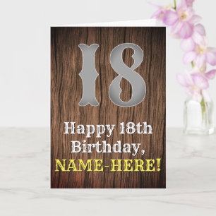 18誕生日: Country インスパイア Western Look, Name カード