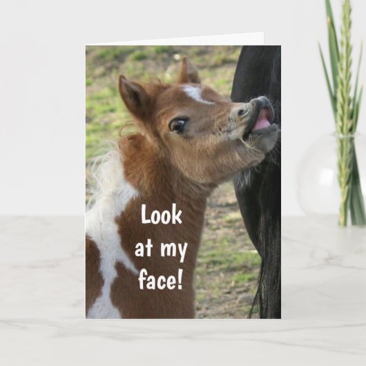 **18誕生日** SURPIRSED PONYカード カード (正面)