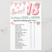 18誕生日EverまたはNeverゲーム (正面)