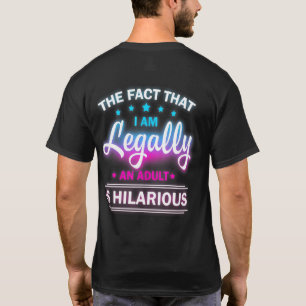18誕生日Im法的に大人は笑わされるおもしろい Tシャツ