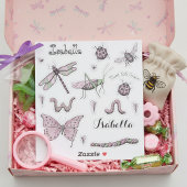 18赤面ピンクかわいらし甘いリトルクリッターのセット シール