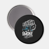 18輪トラックのトラックのトラック運転手の手動贈与 マグネット (正面/裏面)