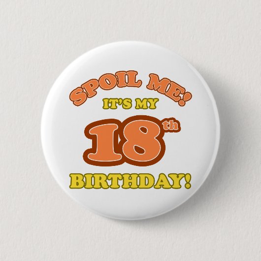 18間抜け番目の誕生日あり 缶バッジ (正面)