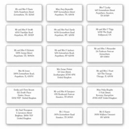 18非公式ゲスト名住所配送料 シール