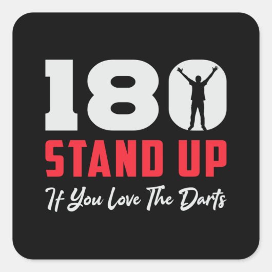 180ダーツブルズイェダーツボード矢おもしろい矢ギフト スクエアシール (正面)