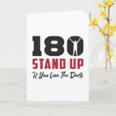 180ダーツブルゼイダートボード矢印おもしろいギフトアイディア カード (黄色い花)