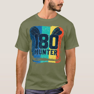180ハンターダーダーティングダーツヴィンテージおもしろいダーツ Tシャツ