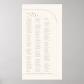 180名モダンの結婚ゲスト名 ポスター (正面)