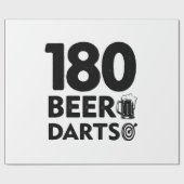 180日ビアアンドダーツ ラッピングペーパー (フラット)