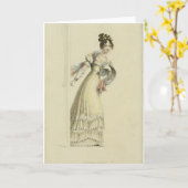 1800のファッショングリーティングカード カード (黄色い花)