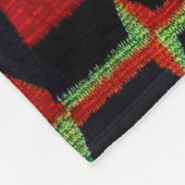 1800のNAVAJOインディアン馬サドル毛布の再印刷 フリースブランケット (角)