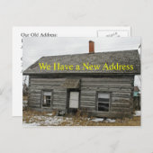 1800年代のキャビンカードの変更 案内ポストカード (正面/裏面)