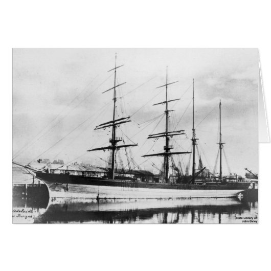 1800年代のシティ・オブ・アデレード号クリッパー船2 (正面横)