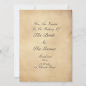 1800年代のヴィンテージカーイラスト 招待状 (裏面)