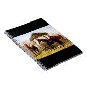 1800年代の川の下の馬 ノートブック (右側)