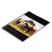 1800年代の川の下の馬 ノートブック (左側)