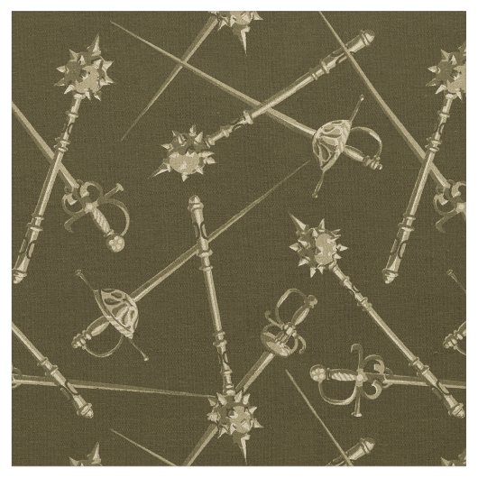 1800年代の近接武器、セピア ファブリック (クローズアップ)