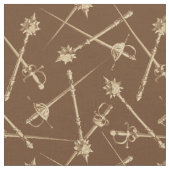 1800年代の近接武器、ヘーゼルナッツブラウン ファブリック (クローズアップ)