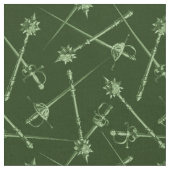 1800年代の近接武器、緑 ファブリック (クローズアップ)