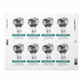 1800年代アートウーマンフローラ帽子 ラベル (フルシート)