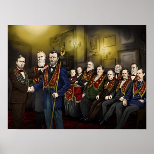 1800年代半ばの有名なアメリカの奇妙なフェロー ポスター (正面)