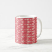 1800年代半ばの波状ストライプ線 コーヒーマグカップ (正面右)