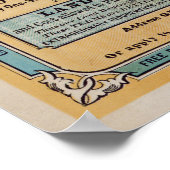 1800年代半ば実在の不動産ポスター ポスター (角)