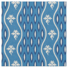 1800年代半ば波ストライプ状の青 ファブリック