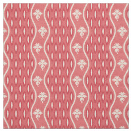 1800年代半ば波ストライプ状、ピンク ファブリック